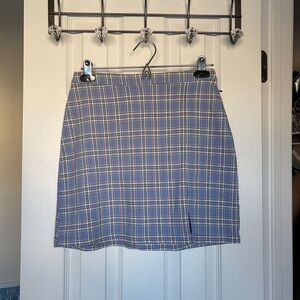Hollister Blue Plaid Mini Skirt NWT Small